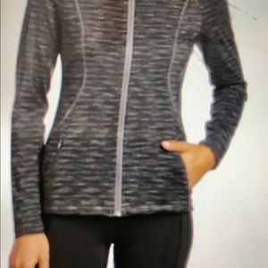 Lole jacket $5 w/ purchase of any other item. Athletic black + white striped XS.